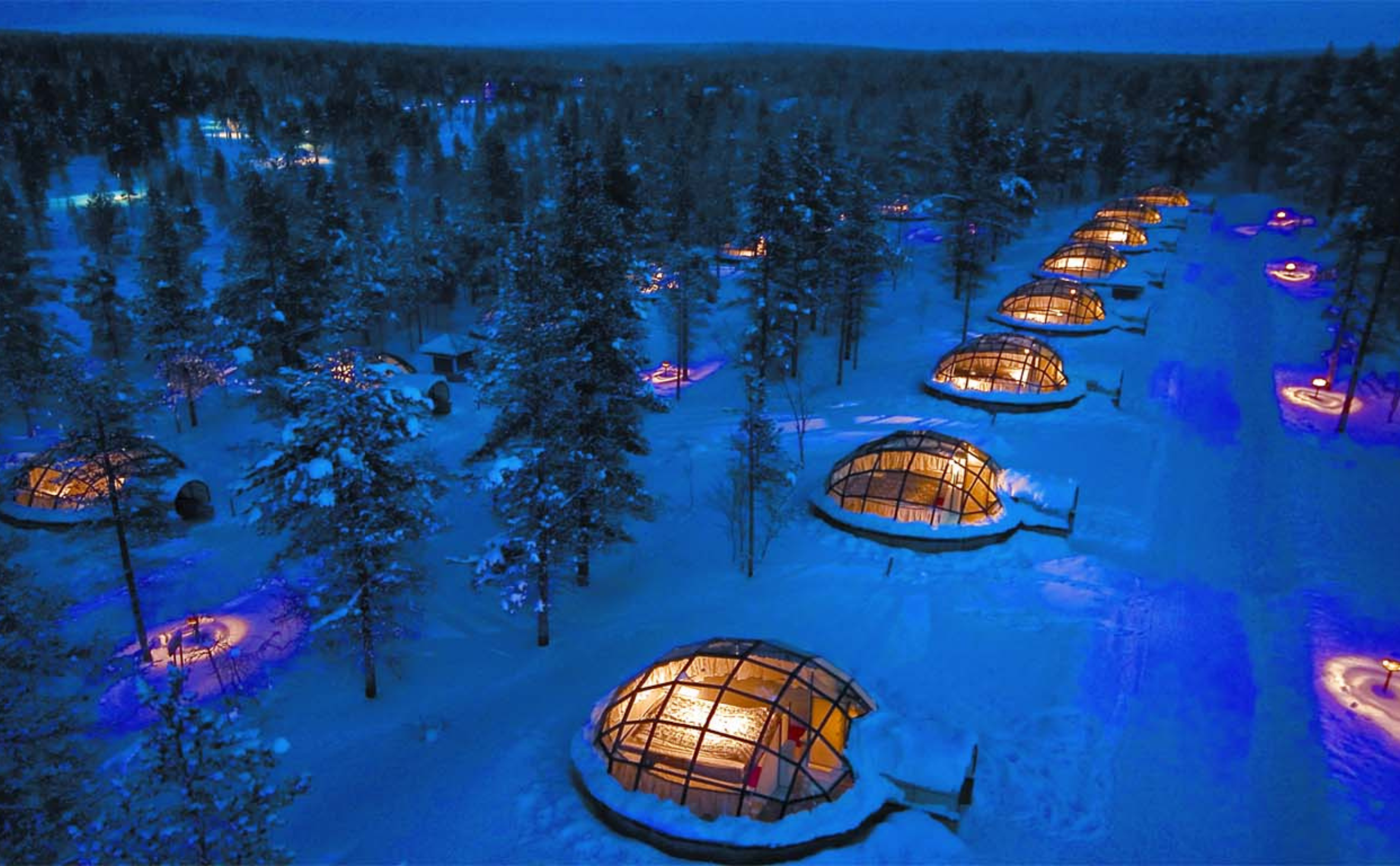 The Kakslauttanen Arctic Resort in Finland